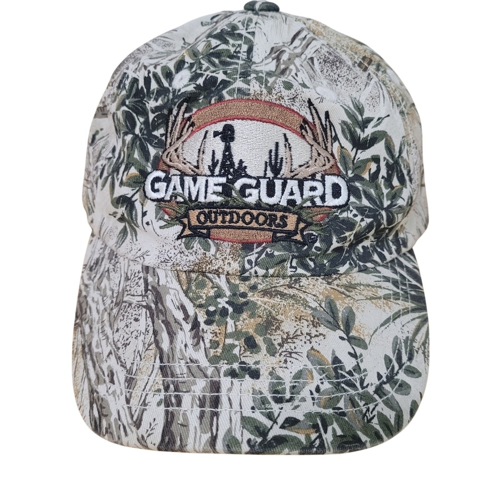 Game Guard Outdoors Camouflage Embroidered Logo Baseball Cap Hat Youth‎